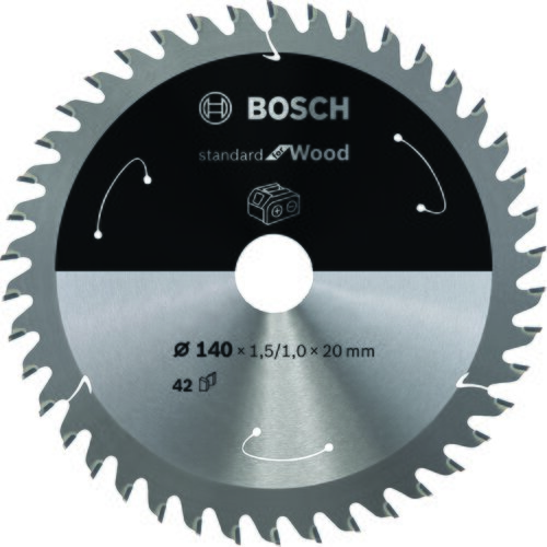 Bosch standard for wood list kružne testere za akumulatorske testere 140x1,5x20 T42 2608837672, 140x1,5x20 T42 Slike