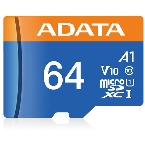Adata micro sd  64GB premier uhs-i class 10 / V10 100/25 mbps AUSDX64GUICL10A1-RA1 Cijene