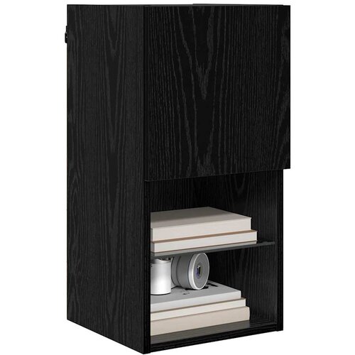  Zidni TV ormari Zidne 2 pcs Crni hrast 30,5 x 30 x 60 cm Slike