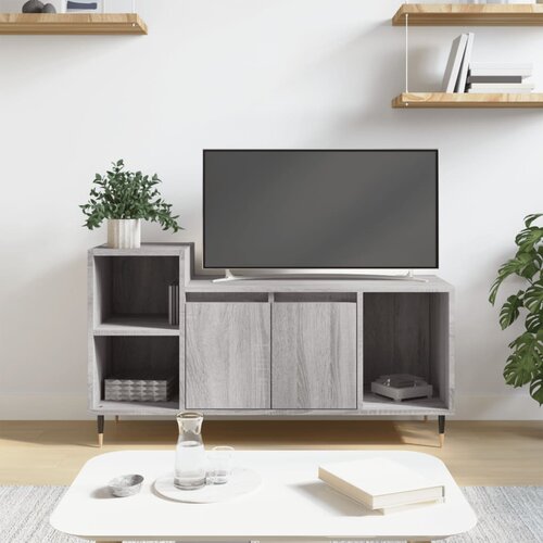  The Living Store TV omarica siva sonoma 100x35x55 cm inženirski les - TV Omarica, (21499118) Cene
