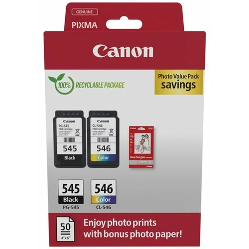 Canon kartuša, 2 paketa PG-545 / CL-546, 8287B008, črna + barvna