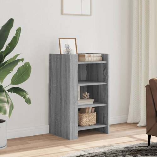 VidaXL Komoda siva boja hrasta 45x35x75 cm od konstruiranog drva Slike