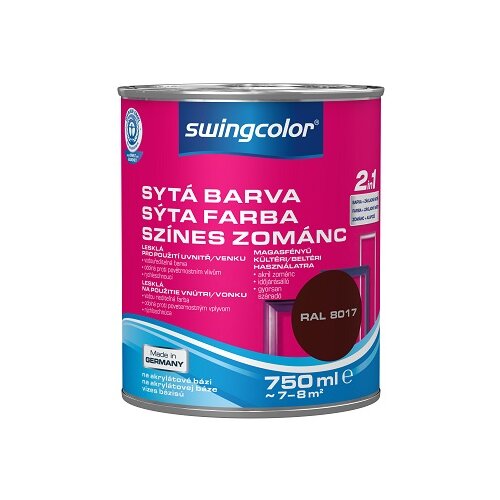 SWINGCOLOR Visokosijoči barvani lak 2 v 1 (barva: čokoladna; 0,75 l) Slike