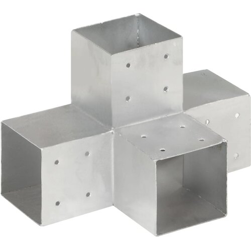 Spojnik za stupove u X-obliku od pocinčanog metala 101 x 101 mm Slike