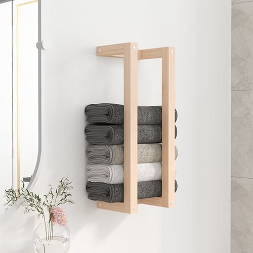 Stalak za ručnike 23 x 18 x 60 cm od masivne borovine Cijene