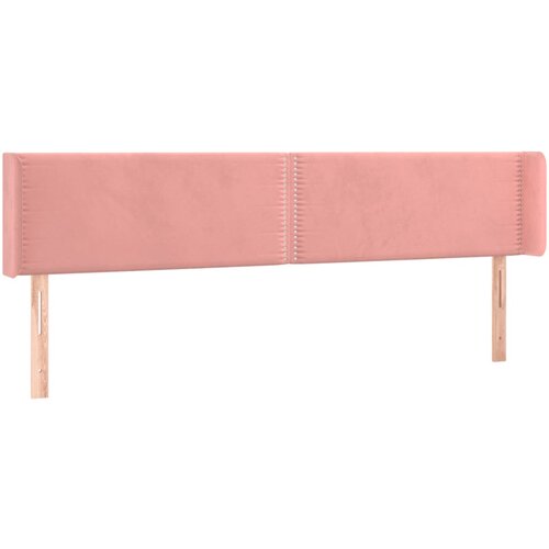 Maison Chic posteljno vzglavje - vzglavna omarica - nočna omarica z u&amp;scaron;esi roza 183x16x78/88 cm žamet, (21711965) Slike