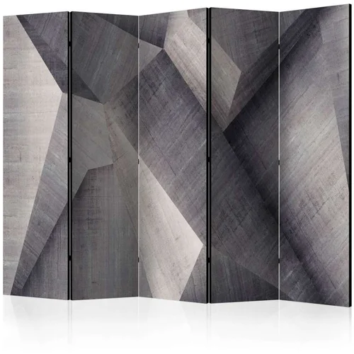  Paravan u 5 dijelova - Abstract concrete blocks II [Room Dividers] 225x172