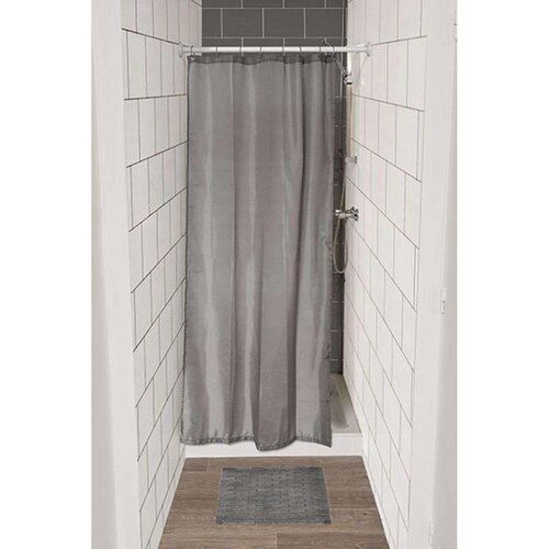 Tendance zavjesa za kadu + 8 pp kukica 120x180cm poliester, siva Cijene
