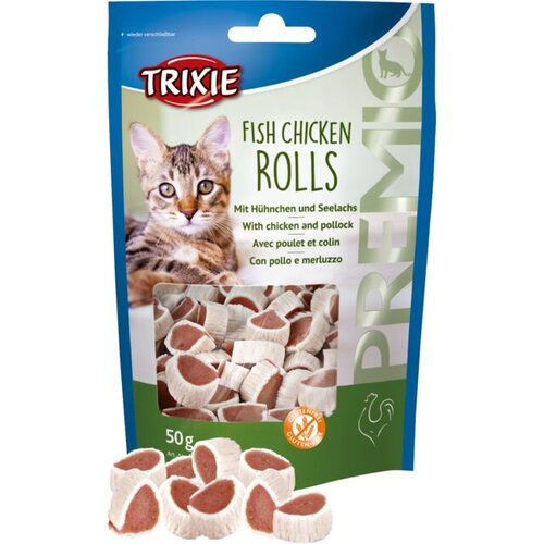 Trixie premio rolnice 50g sa piletinom i ribom - poslastica za mačke Cene