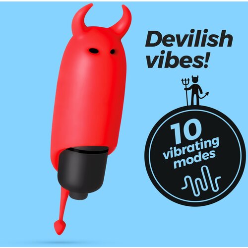 Crushious O-PET DEVIL WITH 10 VIBRATION BULLET RED Cijene
