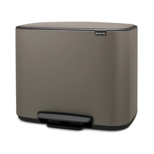 Brabantia Bo pedalni ko&amp;scaron; 3 x 11 L s 3 plastičnimi vložki - Platinum Slike