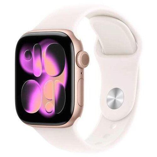 Apple watch S11 gps 42mm rose gold aluminium case with light blush sport band - m/l (meu44rk/a) Cene