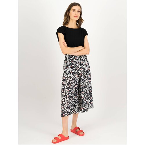Blutsgeschwister Black-and-white female floral culottes Flotte - Ladies Slike
