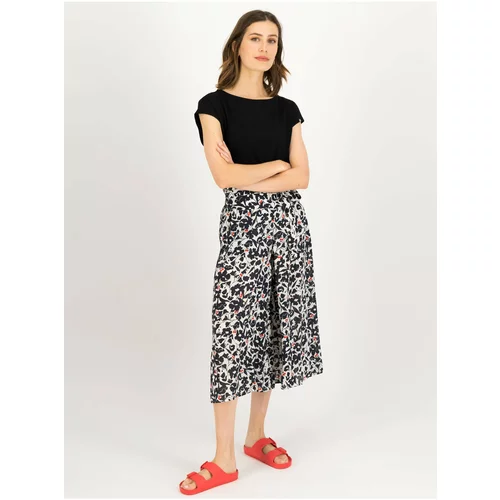 Blutsgeschwister Black-and-white female floral culottes Flotte - Ladies