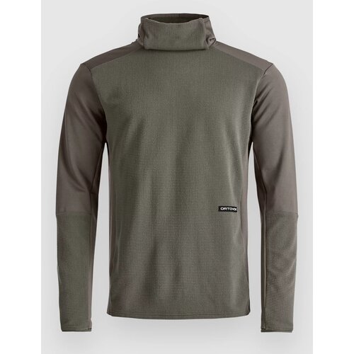 Ortovox Fleece Cord Pulover s kapuco dark grey brown 89801 Slike