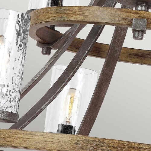 Quintiesse QN-ANGELO9 - Luster na lancu ANGELO 9xE27/60W/230V dekor hrast Cene