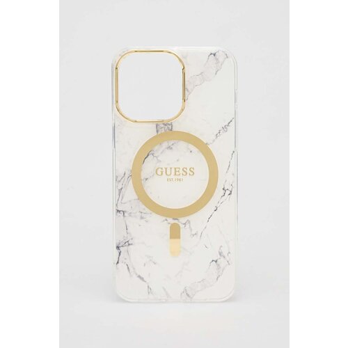 Guess Etui za telefon iPhone 14 Pro Max 6.7&amp;quot; bela barva Slike