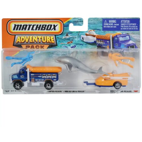 Mattel Matchbox: Rapids Resque autić s prikolicom set 1/64 - Cene