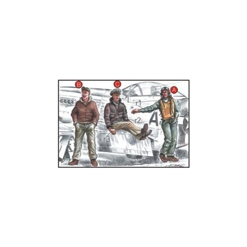 Special-Hobby US Army Pilots (2 fig.) And Mechanic WW II, (21287070) Slike