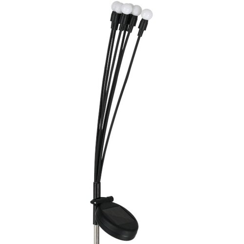  LED solarno svetlo MULTI LED/0,06W/1,2V 150 mAh IP44 crna Slike