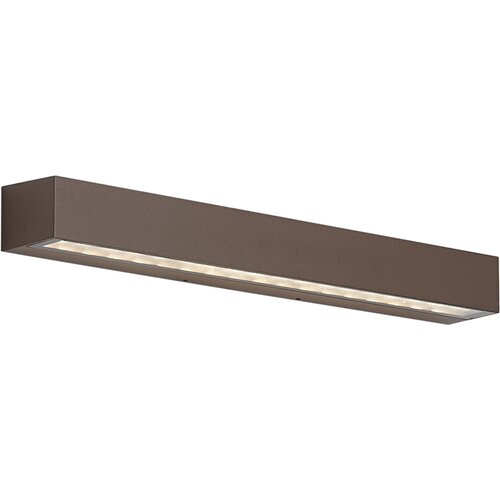 QAZQA Industrijska zunanja stenska svetilka rjave barve 55 cm vklj. LED IP65 - Hannah Slike