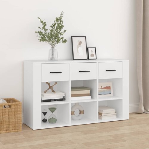  Komoda bijela 100 x 30 x 59,5 cm od konstruiranog drva Cijene