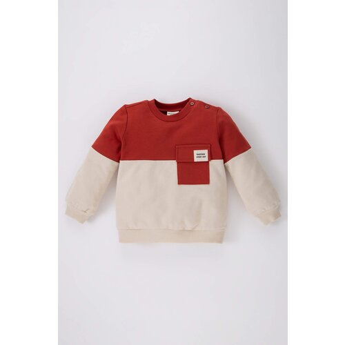 Defacto Regular Fit Color Block Crew Neck Sweatshirt Slike
