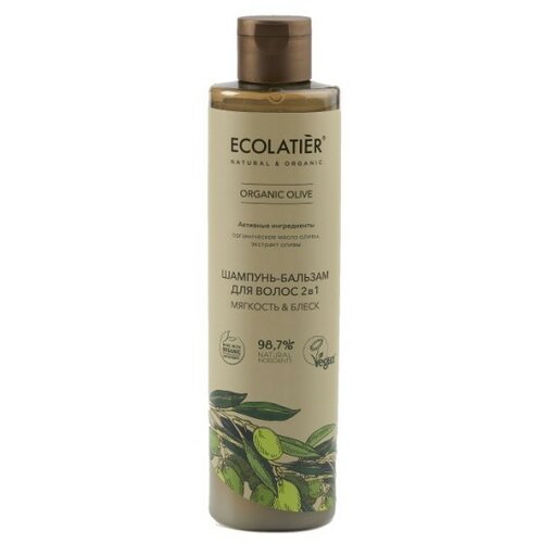 ECOLATIER šampon i balzam za kosu 2 u 1 sa organskim maslinovim uljem Slike