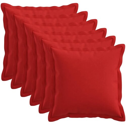  Jastuk s jastukom HOUTEN 6 kom. Crvena Umjetni lan - Crvena 35 x 35 cm 6 Cene