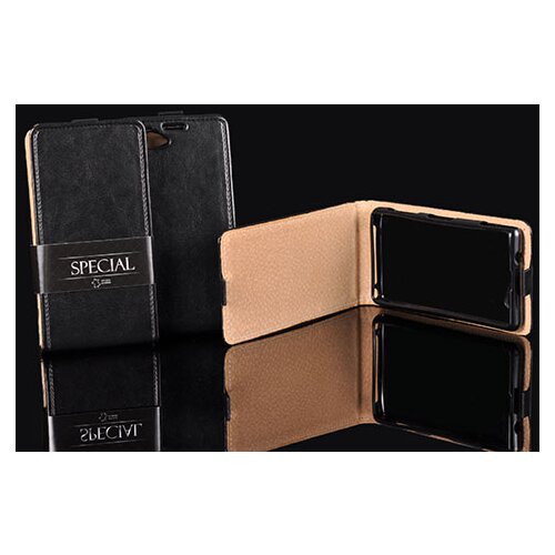  Usnjeni preklopni etui / ovitek / zaščita za Samsung Galaxy Core Prime - črni Cene