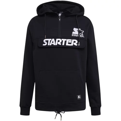 Starter Black Label Sweater majica crna / bijela