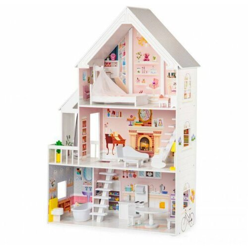 ECO TOYS drvena kućica za lutke xxl for dolls residence Slike