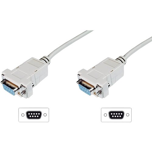 Digitus serijski kabel [1x 9-polni ženski konektor D-Sub - 1x 9-polni ženski konektor D-Sub] 1.8 m bež Serijski kabel [1x D-SUB-vtičnica 9pol. - 1x D-, (20410733) Cene