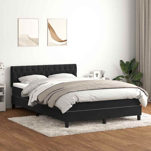 Box Spring krevet s madracem i LED crni 160x210 cm bar&scaron;unasti Cijene