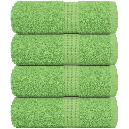 VidaXL Ručnici za pranje FROGN 4 kom. jabukasto zelene 30x30 cm 360 g/m&amp;sup2; - Jabukova zelena 30 x 30 cm 4 Slike