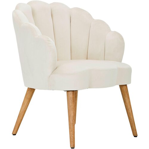 MID.YOU FOTELJ, krem barve, ekru les, tekstil Cene