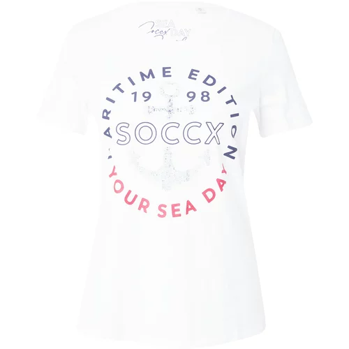 Soccx Majica mornarska / rdeča / bela
