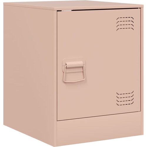 Maison Chic Nočna omarica - Nočna miza roza 34,5x39x44 cm jeklo, (21689908) Cene