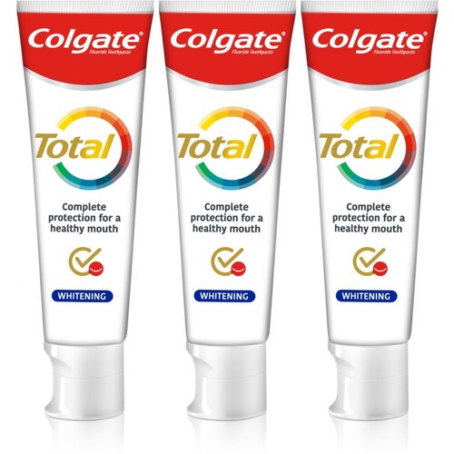 Colgate Total Whitening pasta za izbjeljivanje zuba 3 x 75 ml Slike