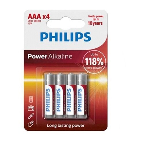  BATERIJA PHILIPS AAA LR03 / 4 kom. Slike