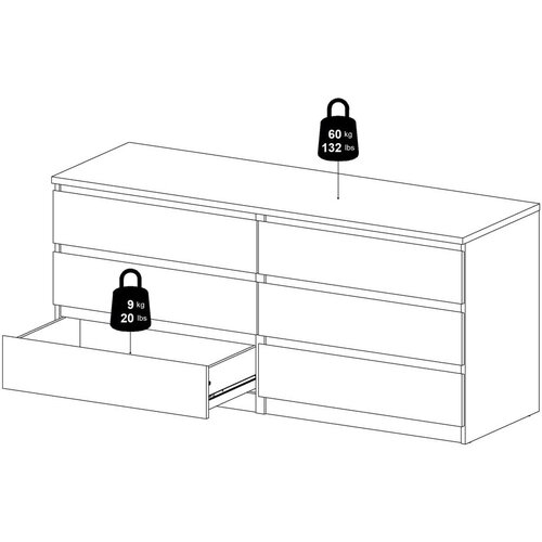 Tvilum Komoda v hrastovem dekorju v naravni barvi 154x70x50 cm Naia &amp;ndash; Slike