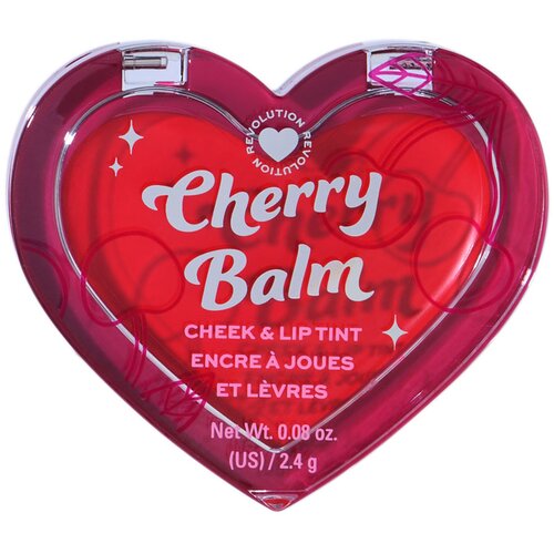 REVOLUTION MAKE UP I Heart Revolution Cherry Balm rumenilo i ruž za usne Red Glace 2,4g Cene
