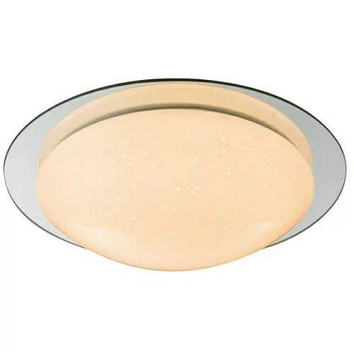 LAVIDA Stropna LED svetilka Lavida Limena (18 W, bela/srebrna, Ø 38 x v 10,5 cm)