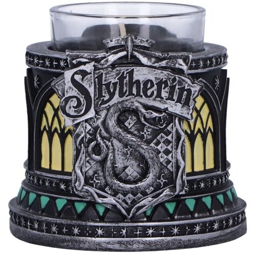 HARRY POTTER Slytherin svečnik za čajno svečko 8 cm Nemesis Now Slike