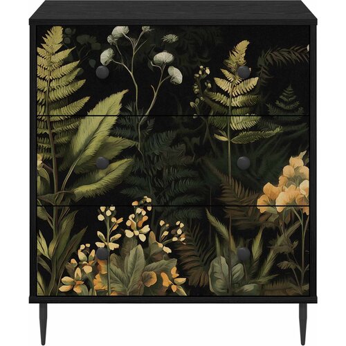  Komoda RHENEN Tropski uzorak džungle 66 x 36,5 x 76 cm Slike