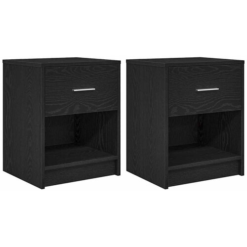 vidaXL Nočne omarice 2 kosa s predalom črne 40x34x50 cm, (5000298673) Cene