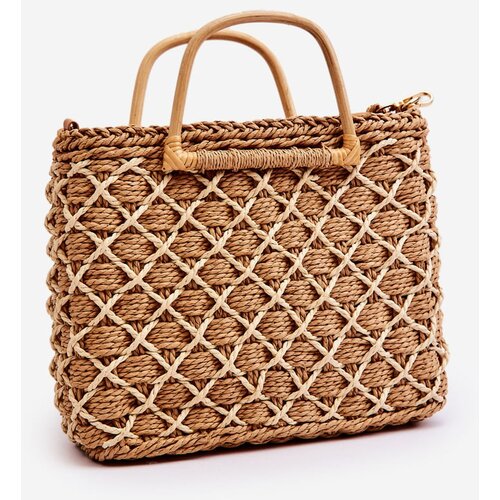 Kesi Knitted bag Messenger Beige Cene