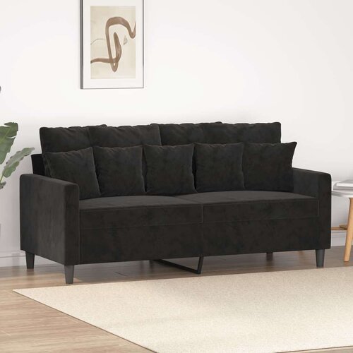  Dvosjed crni 140 cm baršunasti Cijene