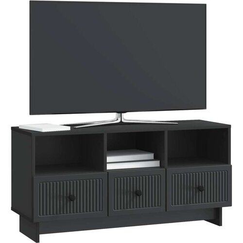 VidaXL TV ormar s ladicama Crna 102 x 34 5 x 50 cm Konstruirano drvo - Crna Slike