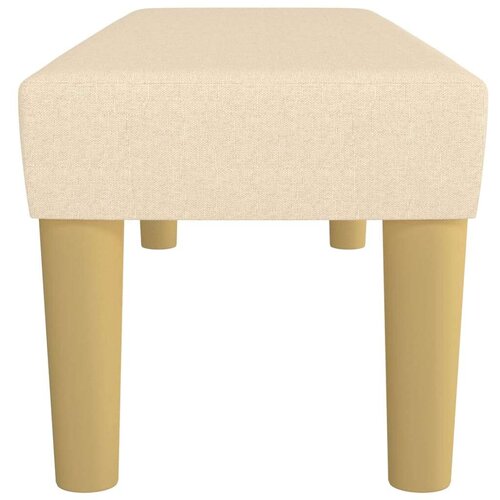  Klupa krem 100x30x30 cm od tkanine Slike